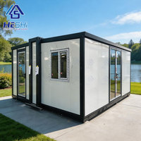 Casa Contenedor Prefabricada Expandible de Alta Calidad de 40 y 20 Pies, Plegable, Modular, con 1, 2, 3, 4 o 5 Dormitorios, Tipo Granny Flat, Precio Competitivo