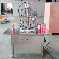 Machine de remplissage semi-automatique 3 en 1 de canette d'aérosol pour la machine de remplissage et de cachetage de jet de crème solaire de désodorisant