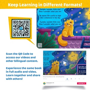 Livres bilingues <span class=keywords><strong>pour</strong></span> bébés Livres de comptines espagnoles et anglaises <span class=keywords><strong>pour</strong></span> bébés et tout-petits - Product Image 5