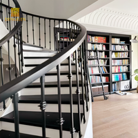 Main courante d'escalier intérieure en forme de double jointure pour système d'escalier