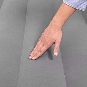 67401 Kasur Angin Lipat Modern Portabel Ganda dengan Pompa Terintegrasi, Mengembang Sendiri, untuk Penggunaan Luar Ruangan, Alas Tidur, Abu-abu PVC - Product Image 5