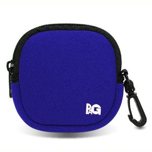 Luxury Wholesale Custom Small Earbud Pouch Gift Packaging <b>Black</b> Zipper <b>Bag</b> Neoprene Coin Purse - Product Image 1