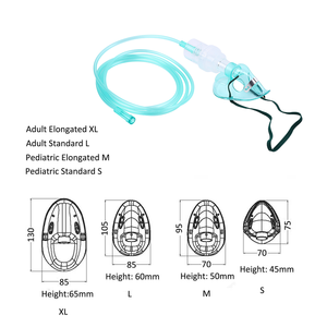 Masker <span class=keywords><strong>Nebulizer</strong></span> oksigen hidung bedah sekali pakai Pvc kelas medis - Product Image 2