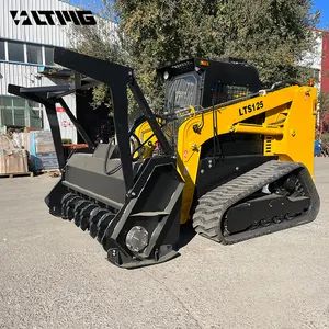 รถตักขนาดเล็กกะทัดรัดแทร็กโหลดลื่นไถลพร้อมอุปกรณ์เสริมป่า LTMG Crawler Pay Loader 700Kg 1000Kg 1050Kg 1200Kg 1500Kg