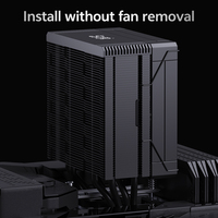 SNOWMAN Nouveau refroidisseur de processeur, dissipateur thermique, radiateur numérique avec affichage de la température, compatible LGA 1851 1700 1200 1366 AM5 AM4, refroidisseur de processeur PC