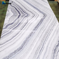 Panneau mural en PVC effet marbre UV 2,5 mm 3 mm, feuille de marbre PVC pour intérieur, Guangzhou