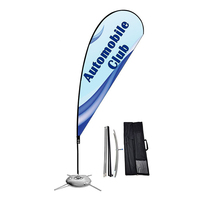 Plume Drapeau Et Poteau Kit Drapeau Signes Publicité Énormes Publicité Plume Drapeaux Avec Base Pour Les Entreprises