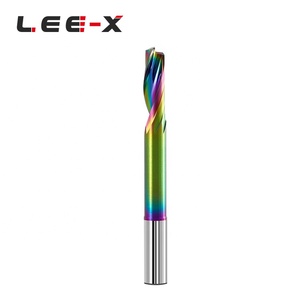 Цветные концевые фрезы DLC с одной канавкой, карбидные фрезы для станка с ЧПУ, 4*25*50 мм для алюминиевой концевой фрезы с одной канавкой - Product Image 6