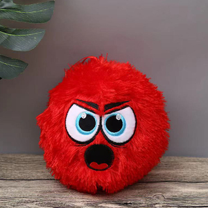 Fuzzy Plüsch <span class=keywords><strong>ball</strong></span> 9 Zoll <span class=keywords><strong>Crazy</strong></span> Faced Gefüllte Pelz Kleine Monster Flauschiges Spielzeug - Product Image 6