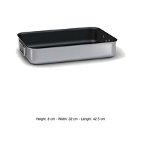 Plat à rôtir en aluminium antiadhésif 42,5 × 32 × 8 h cm Ballarini