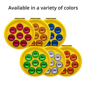 Verkehrs sicherheit LED Verkehrs warnsignal Wasserdicht Gelb Rot Bernstein Blitz Blinkende Solarenergie Sonnenblume Warnleuchte - Product Image 6