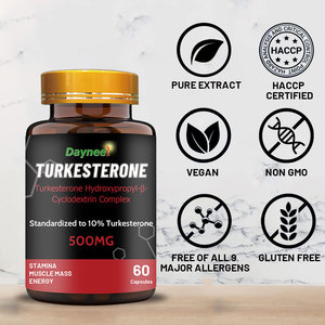 Cápsulas de Turkesterona J4 en Gel Suave con Extracto de Ajuga Turkestanica para Apoyo Muscular, 60 Cápsulas por Botella para Adultos - Product Image 3