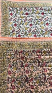 Diseño de lujo de calidad de impresión hecho a mano Jaipuri diseño BlockPrint edredón algodón HandBlock impreso diseño étnico edredón para uso en invierno - Product Image 4