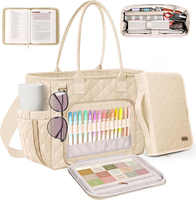 Grande sacoche matelassée légère pour Bible pour femmes, étui imperméable pour Bible avec bandoulière