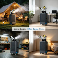 Climatiseur portable 12000 BTU, sans installation, prêt à l'emploi, avec minuterie 24h pour atelier, garage, tente, usage commercial