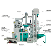 PINYANG 0.8-1.1T/H Équipement complet de machinerie agricole pour le traitement des céréales, composants essentiels du moteur, machine combinée de décorticage du riz