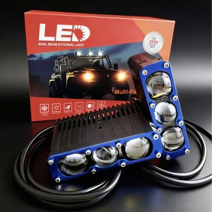<b>Led</b> Dual Beam External Light 3-Eye <b>Led</b> <b>Spot</b> Lamp Aluminum Alloy Body For Off-Road Vehicle - Product Image 1