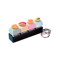 Porte-clés clavier 4 touches mini-aliments mignons en gros, jouet anti-stress, cadeaux fantaisie personnalisés pour enfants, cadeau promotionnel