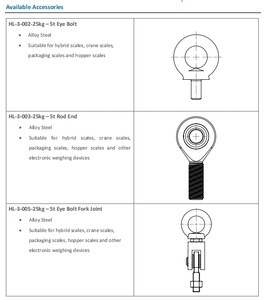 מכירה ישירה מהמפעל בורג אלומיניום מסגסוגת IP65 IP67 לחץ מתיחה C3/C4 0.025-30T להרכבה עבור חיישן עומס - Product Image 6