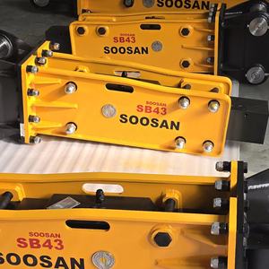 Martillo Hidráulico Tipo Caja SB43 para 6-9 Toneladas, 1 Año de Garantía, Embalaje en Caja de Madera, Cinceles Cónicos/Cuadrados/Planos/Alargados de 75 mm - Product Image 1