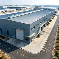 Entrepôt préfabriqué en structure acier robuste, directement de l'usine, avec une durée de vie de 70 ans, pour utilisation dans les centres de recyclage