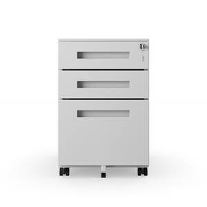 ตู้เก็บเอกสารแบบมีล้อเลื่อน 3 ลิ้นชัก ขนาดเล็ก สำหรับวางใต้โต๊ะ พร้อมกุญแจล็อค เหมาะสำหรับเก็บเอกสารขนาด A4 - Product Image 1