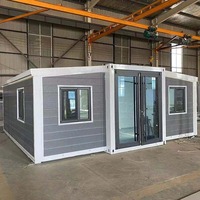 Plan de maison préfabriquée moderne de 2 à 3 chambres, maisons modulaires portables, mini-casas modulares, extension de maison extensible, maison préfabriquée moderne