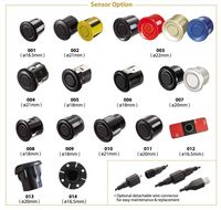 Capteur de stationnement universel pour voiture/SUV, radar de recul 4 capteurs 40kHz, vidéo 720P, 12V, détection 0,2-1,5m, signal sonore