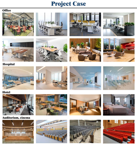 专业折叠式培训椅，带铝合金书写板和嵌套功能，适用于会议室 - Product Image 5