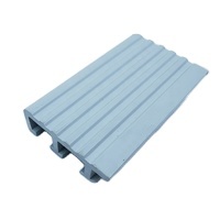 Profilé de rail coulissant en PVC Leguwe de haute qualité pour marche d'escalier, en plastique rigide, avec double rainure en U pour porte coulissante à pousser-tirer