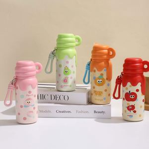 Botella de Agua Aislada al Vacío de Acero Inoxidable con Diseño de Dibujos Animados para Niños, Estudiantes y Escolares, Libre de BPA, con Correa - Product Image 4