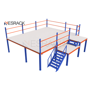 Estantería Industrial Ajustable de Múltiples Niveles, Equipo de Almacén, Plataforma de Acero, Estantería de Entrepiso para Almacenamiento de Autopartes - Product Image 1