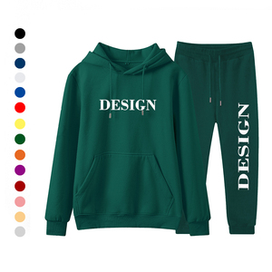 Conjunto Deportivo Personalizado para Hombre, Talla Grande, Sudadera con Capucha y Pantalones de Chándal de Forro Polar Estampado, Impresión Digital, Talla XL - Product Image 3