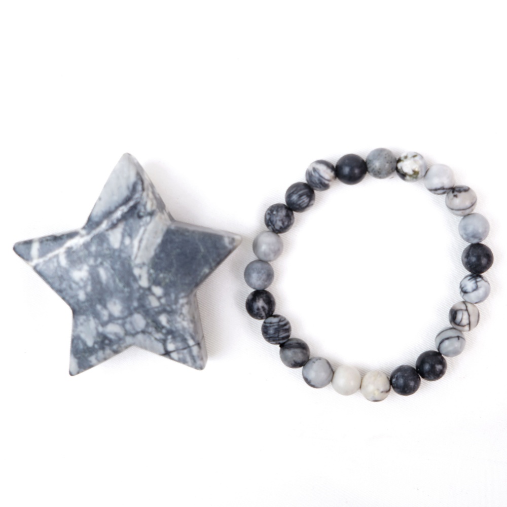 Black net stone