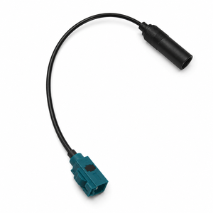 Câble adaptateur radio FM/AM FAKRA DIN femelle en cuivre pour <span class=keywords><strong>antenne</strong></span> de voiture, 20 cm, pour harnais audio stéréo Skoda/Volkswagen/Ford/<span class=keywords><strong>Renault</strong></span> - Product Image 1