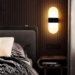 Lampe murale LED moderne E27 36V avec interrupteur pour chambre à coucher, salon, couloir, escalier - Product Image 5