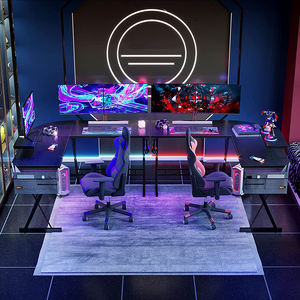 Vekin-soporte de Monitor grande para escritorio, mesa de Gaming en forma de <span class=keywords><strong>L</strong></span> para oficina y casa, venta al por mayor - Product Image 4