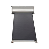 Chauffe-eau solaire avec réservoir de 300 L de capacité, type à plaque plate, pour usage extérieur et domestique