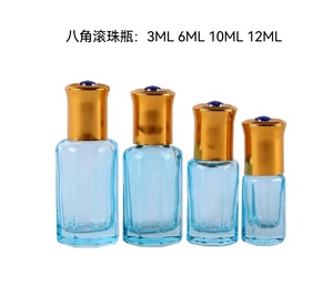 5ml <span class=keywords><strong>vide</strong></span> verre rouleau sur bouteille huile essentielle <span class=keywords><strong>parfum</strong></span> déodorant acier rouleau boule hexagone bouteille pour l'été frais - Product Image 2