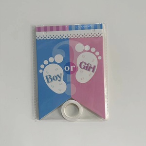 Gender Reveal <b>Banner</b> Boy Or Girl Triangular Flags Party Decoration Birthday DIY - Product Image 3