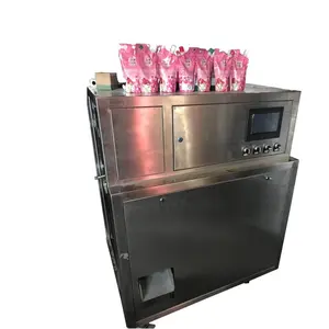Hohe Qualität Automatische Auslauf beutel Füllung Capping Maschine Für Flüssigkeit Gelee Milch Rotary Typ Aufstehen Beutel Beutel Füll Maschine