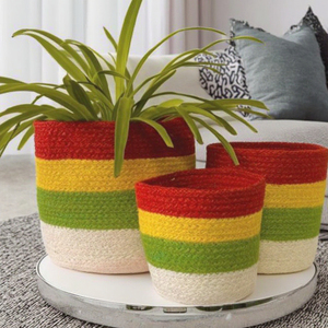 Vente directe d'usine jardinière en corde de jute en coton de qualité supérieure pour la décoration intérieure jardinières d'intérieur de fête exportation de haute qualité à bas prix - Product Image 3