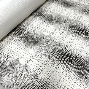 Искусственная искусственная кожа из крокодиловой кожи из ПВХ, Роскошная искусственная кожа из ПВХ, тиснение для обуви, сумки - Product Image 2