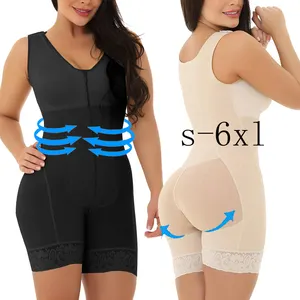 YCH Shapewear 레깅스 큰 지방 여성 바디 수트 프론트 지퍼 복부 가슴 엉덩이 리프팅 및 쉐이핑 속옷 수집