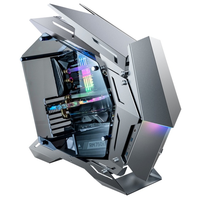 Hot Sale Jons-bo MOD-3 Mini Grey RGB Middle Tower Case Gaming Computer Pc CASE