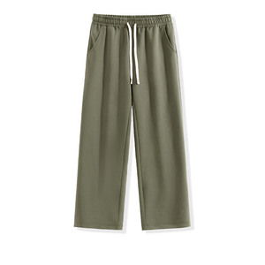 <span class=keywords><strong>Pantaloni</strong></span> in misto cotone pesante da 220g per uomo e <span class=keywords><strong>donna</strong></span>, taglie forti, a gamba dritta, vestibilità ampia, in maglia, lunghi, per l'autunno - Product Image 5
