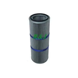 Antistatic polyester media PLEATED AIR FILTRATION/Industrial dust cleaning filter/ Antistatic polyester cartridge system unit