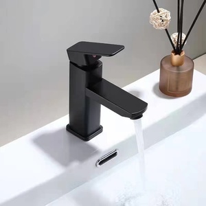 Mitigeur de Lavabo Économique en Acier Inoxydable <span class=keywords><strong>Noir</strong></span> <span class=keywords><strong>Mat</strong></span> pour Salle de Bain, <span class=keywords><strong>Robinet</strong></span> Simple Poignée - Product Image 4