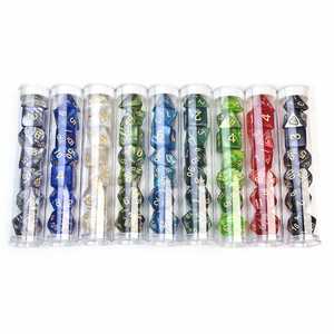 Juegos de Mesa D&D al por Mayor, Juego de Rol de Plástico Acrílico con Tubo Transparente para Guardar Dados - Product Image 1