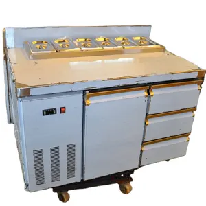 3 solid door salad Worktable sala bar cooler SL1787W2F